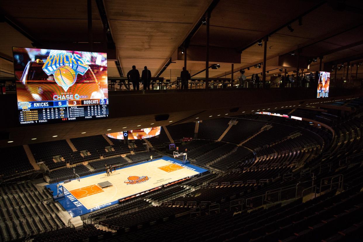Madison Square Garden, home of the Knicks.