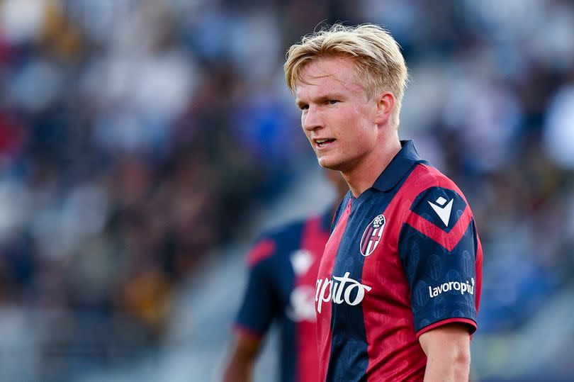 Victor Kristiansen helped Bologna qualify for the Champions League last season
