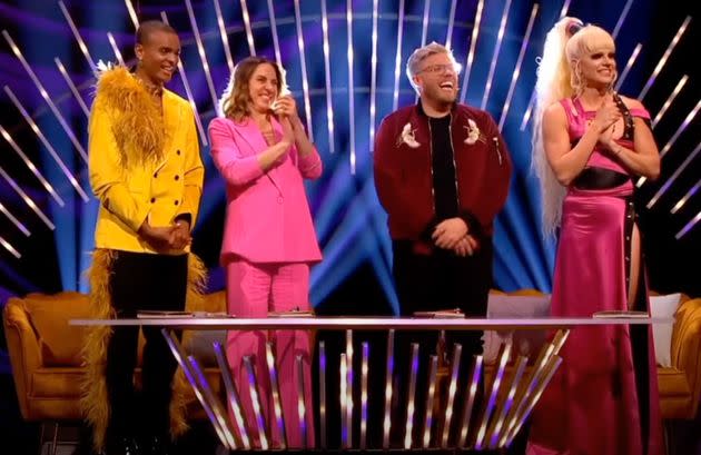 Layton Williams, Melanie C, Rob Beckett and Courtney Act