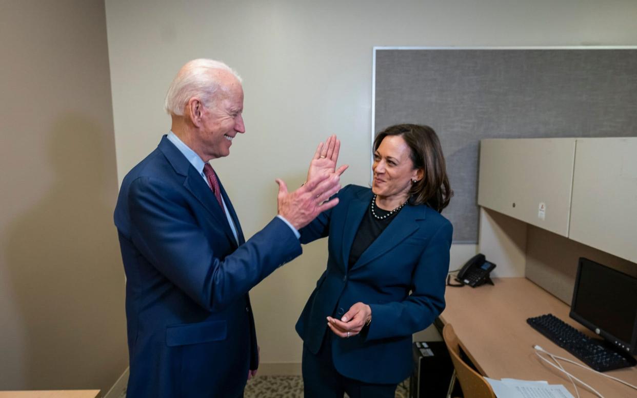 Joe Biden, with Kamala Harris, dismissed Donald Trump claims about his mental fitness for office - EPA