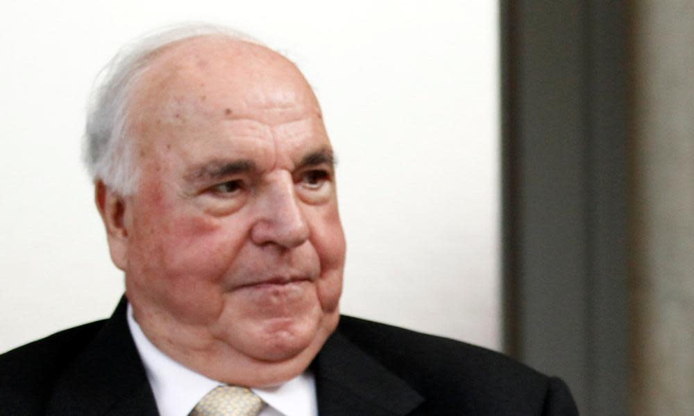 Former German chancellor Helmut Kohl.