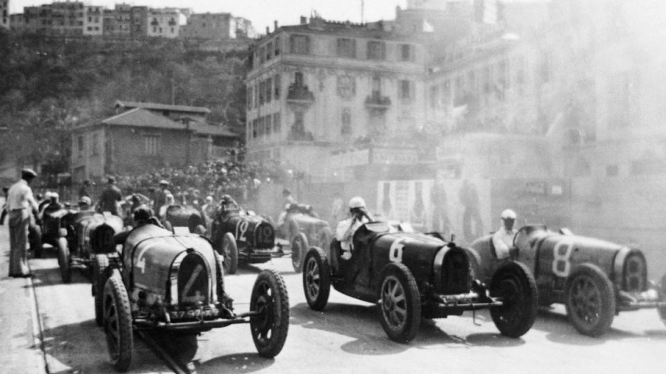 Preparing to start the first Monaco Grand Prix on April 14, 1929.