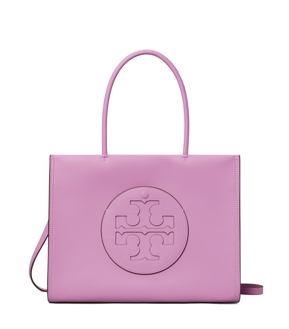 Tory Burch Ella Bio Small Tote in bright amethyst. (PHOTO: Tory Burch)