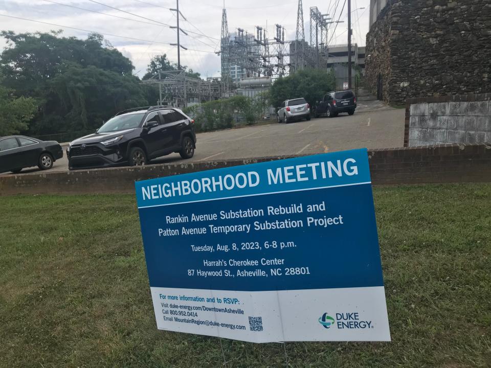 The city-owned lot at the corner of Rankin Avenue and Hiawassee Street being explored as a potential location for the Rankin Avenue substation, which is due for a rebuild after more than 50 years. Pictured on July 29, 2023.