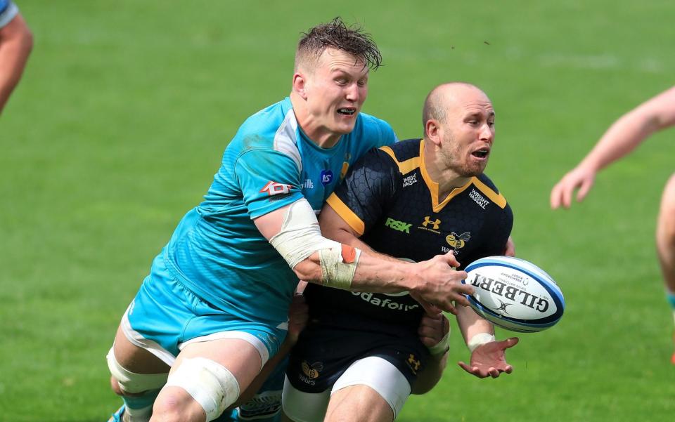 Dan Robson during his side's victory over Worcester  - PA