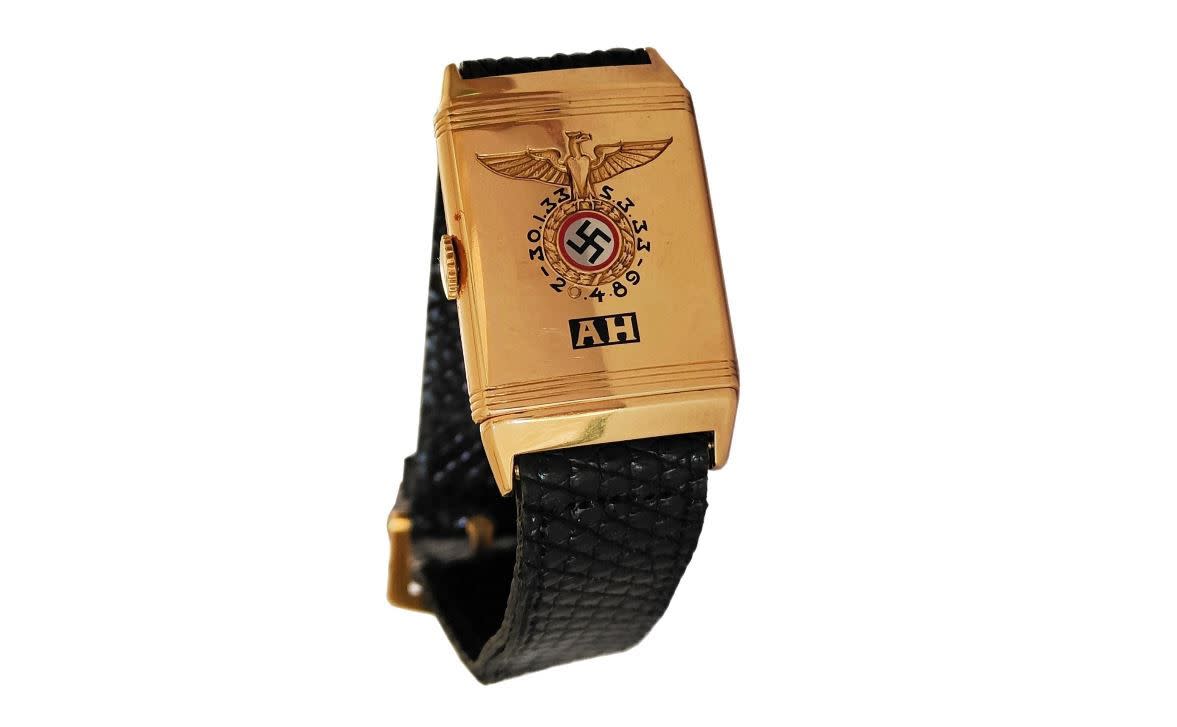 It’s unclear who purchased the gold Andreas Huber reversible wristwatch but the company said the watch was “most likely” given to the right-wing nationalist on his 44th birthday in 1933.