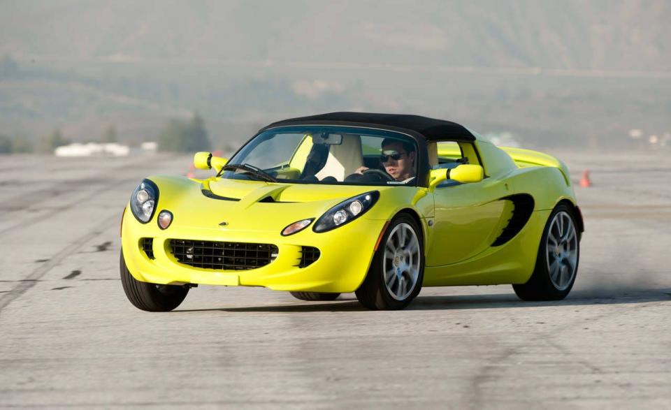 <p>You can't currently buy a new Elise in the U.S., but a <a href="https://www.roadandtrack.com/new-cars/reviews/a10132/2005-lotus-elise/" rel="nofollow noopener" target="_blank" data-ylk="slk:pre-facelift model;elm:context_link;itc:0;sec:content-canvas" class="link ">pre-facelift model</a> would still do nicely in the city. There's tons of visibility with the top off, and its small footprint and great Toyota engine mean maneuvering through tight spaces is a breeze. <a href="https://www.ebay.com/itm/2006-Lotus-Elise/153755790235?hash=item23cc8f2b9b:g:HdgAAOSw2B1d7t6t" rel="nofollow noopener" target="_blank" data-ylk="slk:Here's a silver model;elm:context_link;itc:0;sec:content-canvas" class="link ">Here's a silver model</a> listed on eBay right now. </p>