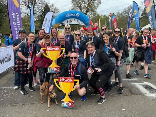 Greenock Telegraph: Locals raise thousands by taking part in Glasgow Kiltwalk.