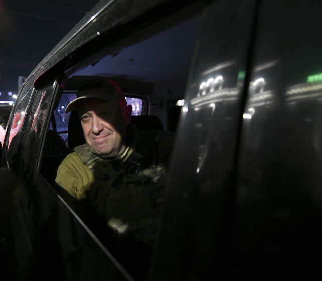 ROSTOV-ON-DON - RUSSIA - JUNE 24: Wagner Group leader Yevgeny Prigozhin leaves the Southern Military District headquarters on June 24, 2023 in Rostov-on-Don, Russia.  (Photo by Stringer/Anadolu Agency via Getty Images)