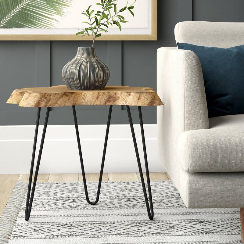 6) Rustic 3-Leg End Table