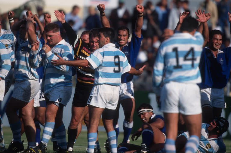 En el Mundial de 1995 Samoa consiguió una de sus tres victorias sobre los Pumas