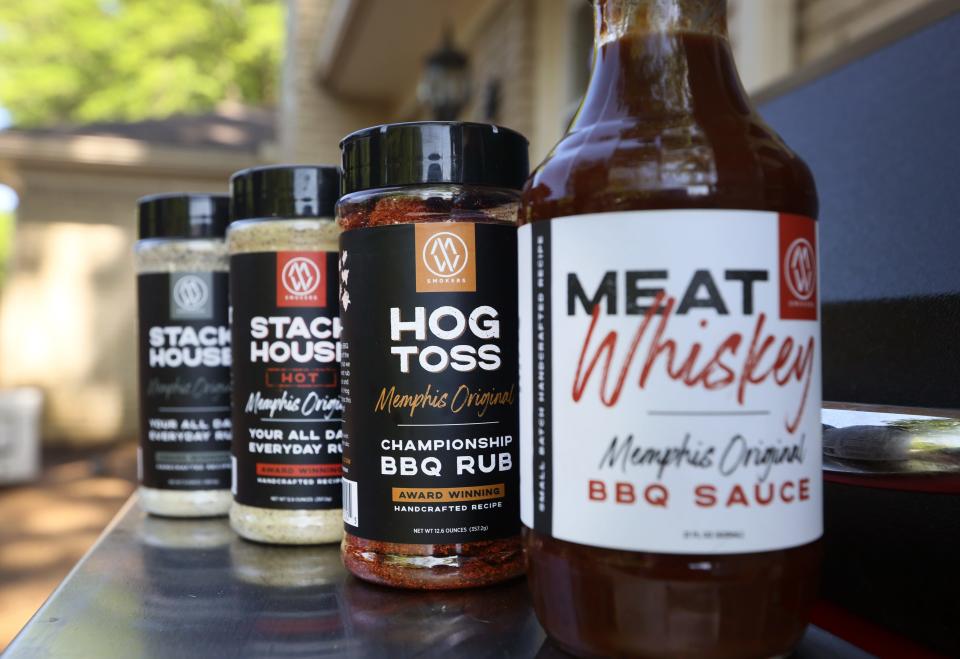 The M/W Smokers team members have launched the Meat Whiskey line of BBQ sauce and dry rubs after honing their skills competing at the Memphis in May World Championship Barbecue Cooking Contest.