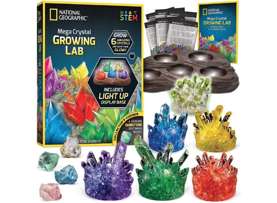 Vos enfants adoreront sûrement faire pousser des cristaux multicolores frais à la maison cet été.  (Source : Amazon)