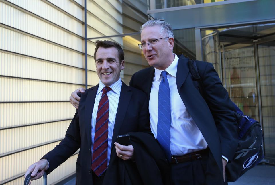 Former Chief Executive Officer and Alternate Governor of the Tampa Bay Lightning Tod Leiweke (right) is expected to become President of Seattle’s soon-to-be-granted NHL franchise. (Getty)