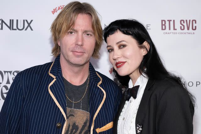 <p>Eugene Powers Photography</p> Elijah Blue Allman and his wife Marieangela "Queeny" King at Christine Peake's Comedy Show for "Breast Cancer Bandit" on Feb. 5, 2024