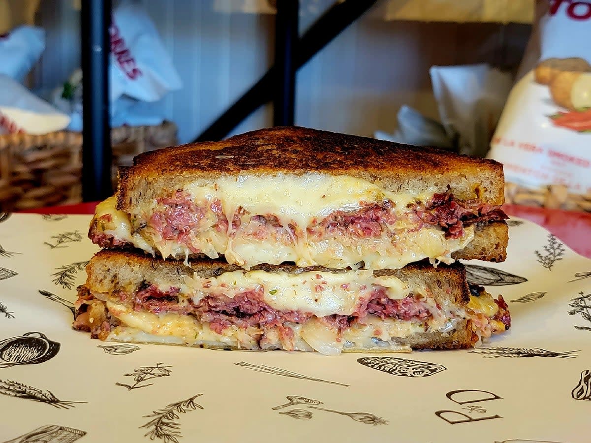 The Pastrami Reuben is a highlight of the lunch menu (PeasantsFEAST)