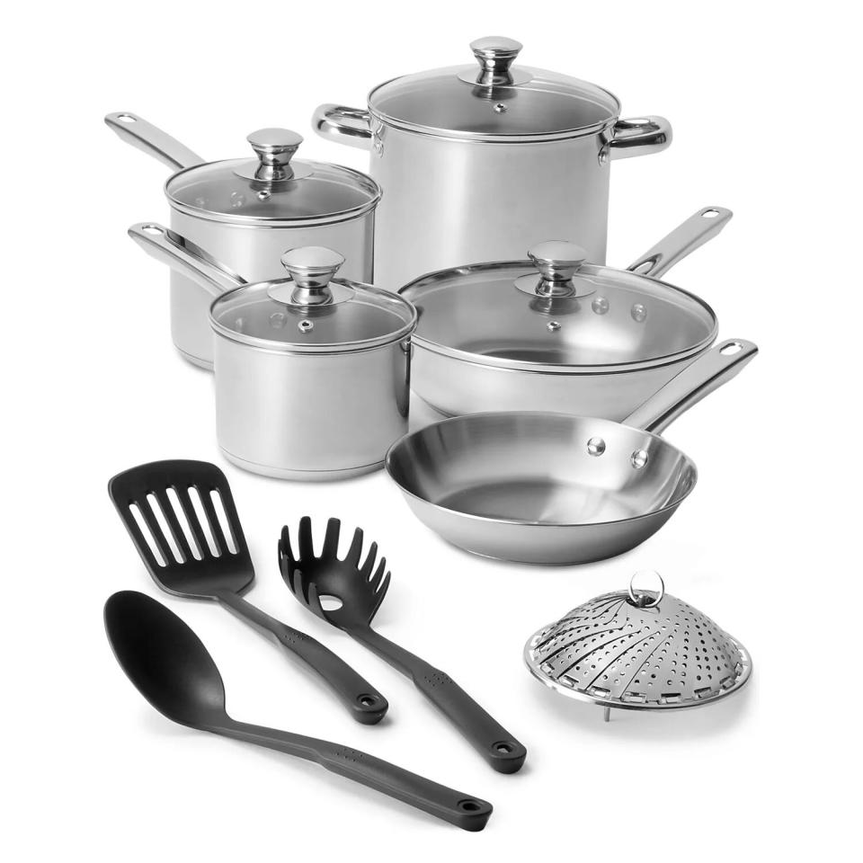 stainless steel 13 pc cookware set