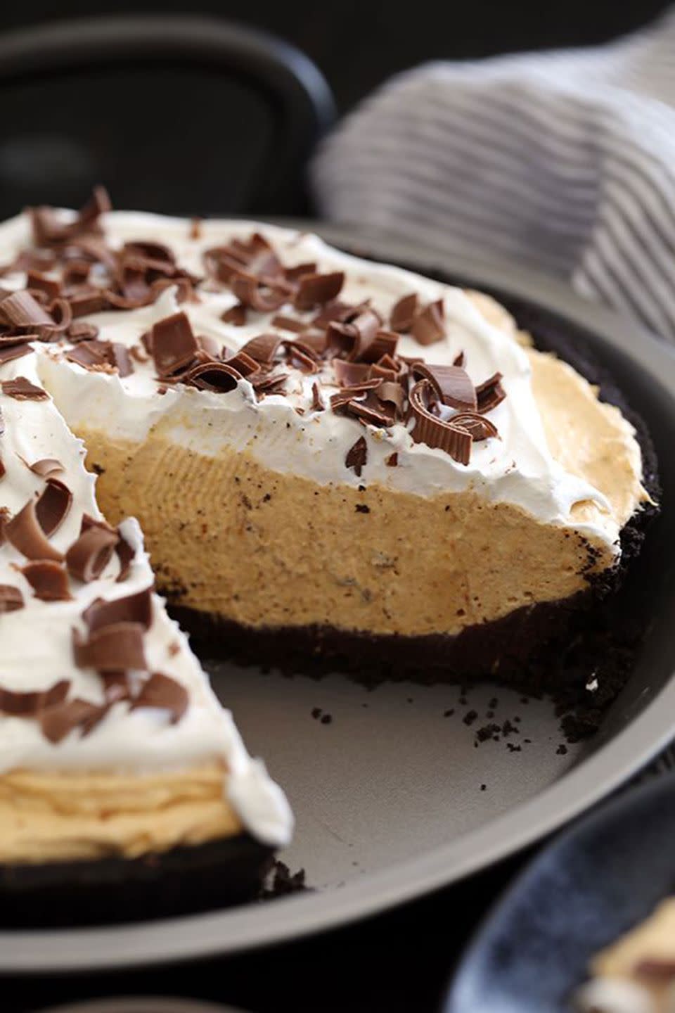 <p>Take your pumpkin cheesecake to the next level by creating a rich bottom layer of chocolate ganache. </p><p><strong>Get the recipe at <a href="http://melaniemakes.com/blog/2016/09/black-bottom-no-bake-pumpkin-cheesecake.html" rel="nofollow noopener" target="_blank" data-ylk="slk:Melanie Makes;elm:context_link;itc:0;sec:content-canvas" class="link ">Melanie Makes</a>. </strong></p>