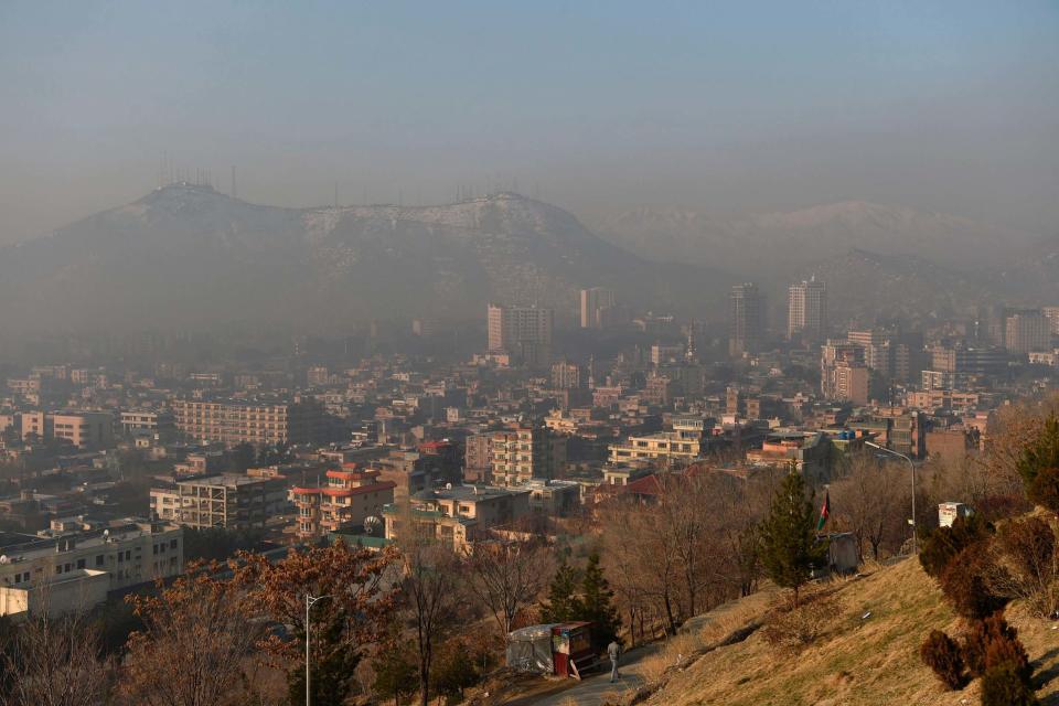 Wazir Akbar Khan hillside overlooking Kabul (AFP via Getty Images)