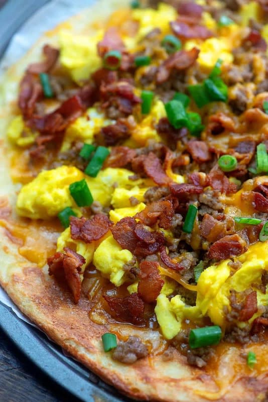 <p>This low carb breakfast pizza is perfect for lazy Saturday mornings.</p><p><strong>Get the recipe:<a href="https://thatlowcarblife.com/breakfast-pizza/" rel="nofollow noopener" target="_blank" data-ylk="slk:Low-Carb Breakfast Pizza;elm:context_link;itc:0;sec:content-canvas" class="link rapid-noclick-resp"> Low-Carb Breakfast Pizza</a></strong></p>