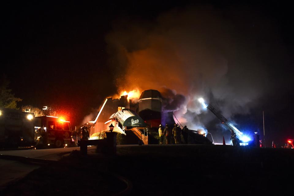 More than a dozen fire departments responded to a fully involved structure fire at the Silo Restaurant in Coventry early Sunday, Nov. 28.