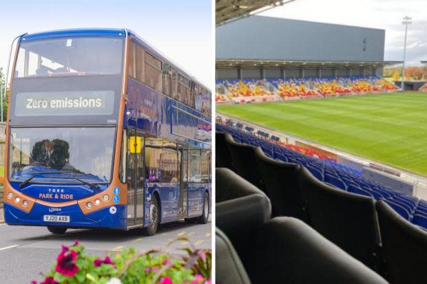 First Bus will be putting on extra services to the LNER Community Stadium on Saturday