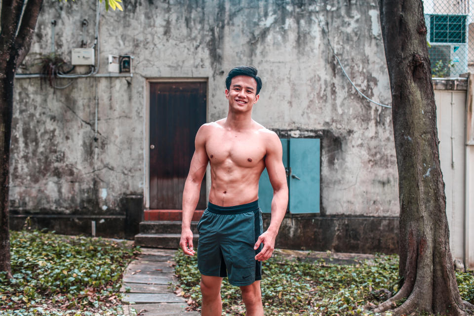 Ky had battled with pressure and self-doubt when he first took on the dual careers of being an actor and a fitness coach in 2019