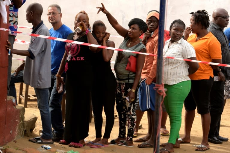 Liberians voted for a new president in the country's first democratic transition of power since 1944