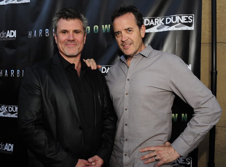 Amalgamated Dynamics co-founders Alec Gillis and Tom Woodruff Jr. in L.A. in 2015 (Photo: Amy Graves/WireImage)