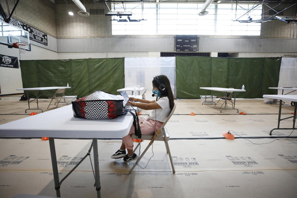 Image: Remote learning (Al Seib / Los Angeles Times via Getty Images file)