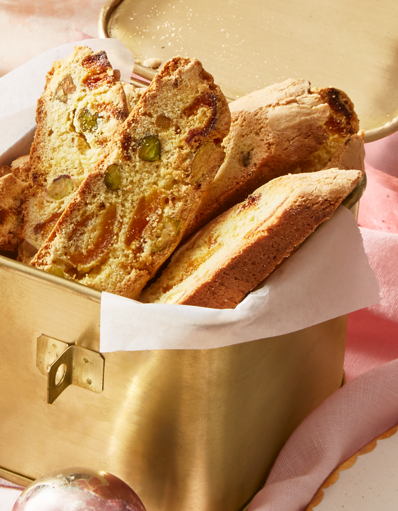 4) Apricot and Pistachio Biscotti