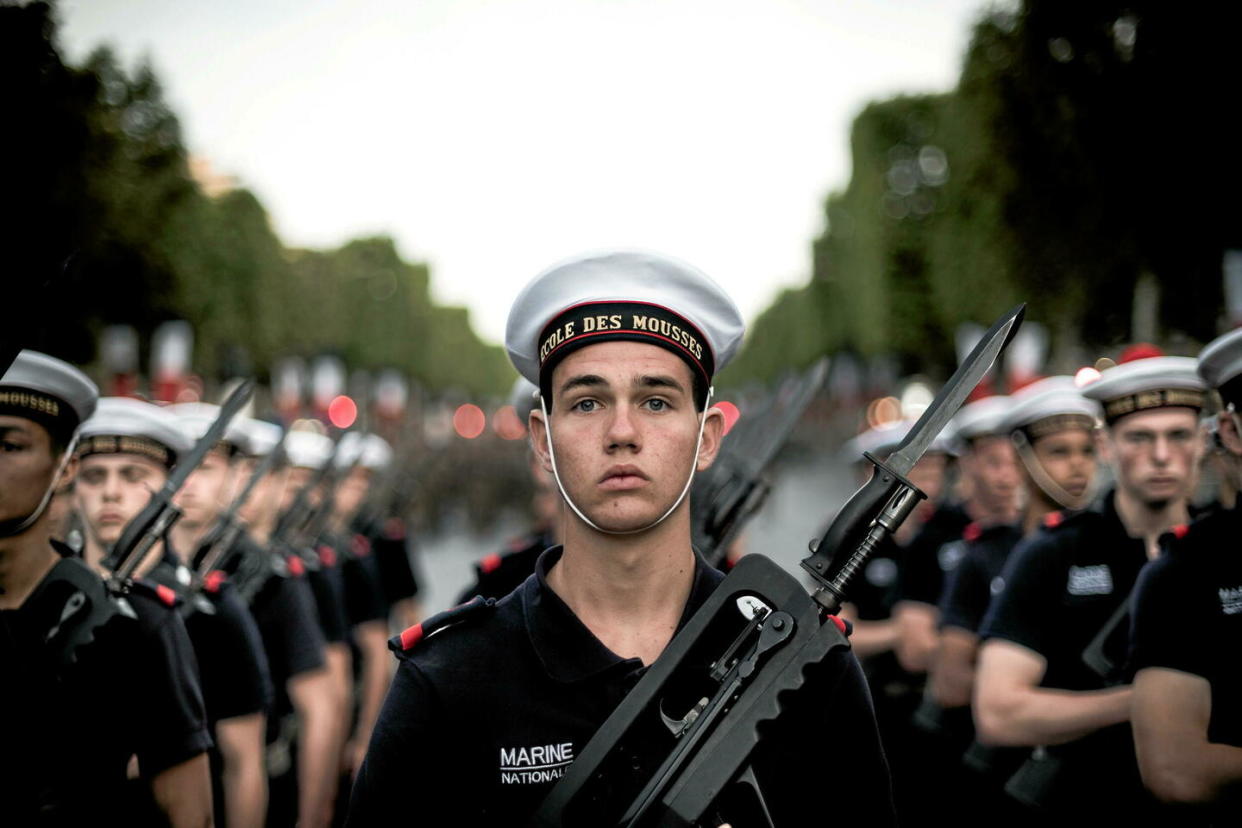 En 2022, 26 000 jeunes ont été recrutés sous un statut civil ou militaire dans l'armée française.   - Credit:NICOLAS MESSYASZ/Sipa