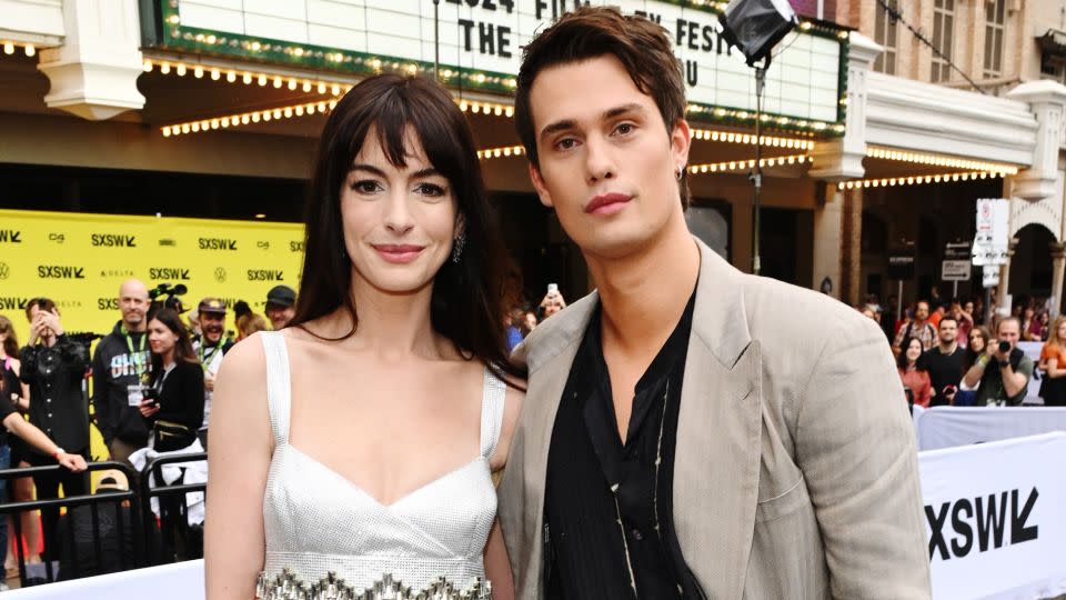 Anne Hathaway and Nicholas Galitzine attend 