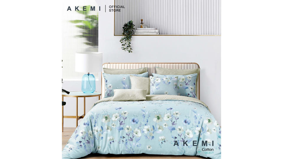 AKEMI Cotton Select Adore Floella (Fitted Sheet Set). (Photo: Lazada SG)
