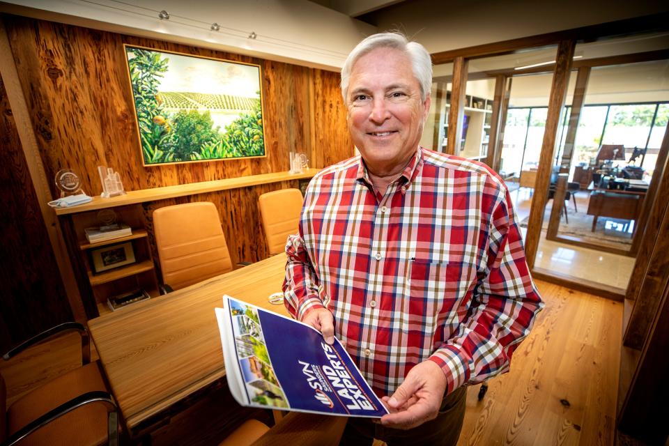 Dean Saunders. Founder, Managing Director & Senior Advisor, SVN | Saunders Ralston Dantzler Real Estate in their newly renovated office space in Lakeland Fl. Monday November 15  2021.  ERNST PETERS/ THE LEDGER