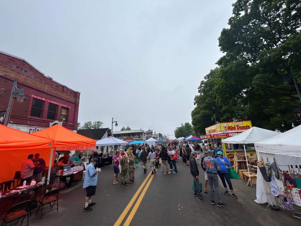 Local shops set up various booths in and around Portage Avenue on June 30 to celebrate Engineers Day in 2023.