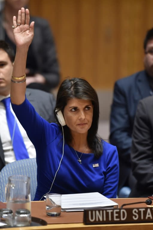 US Ambassador Nikki Haley warned her UN counterparts that although the mission was designed as a one-off, that did not preclude further action against Assad