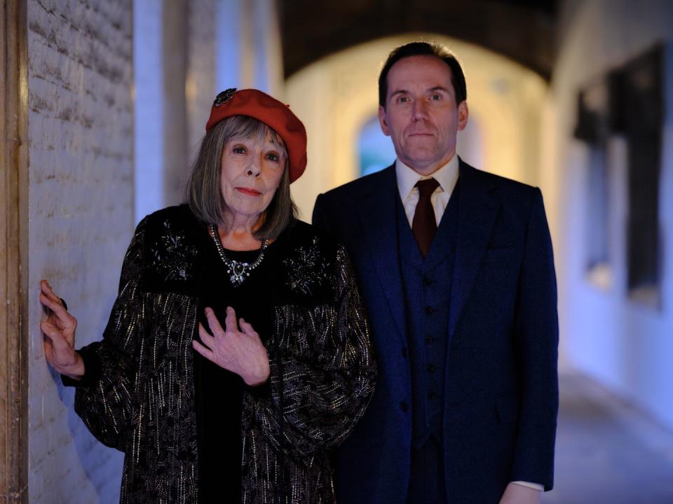 professor t ben miller as professor t and frances de la tour as adelaide tempest