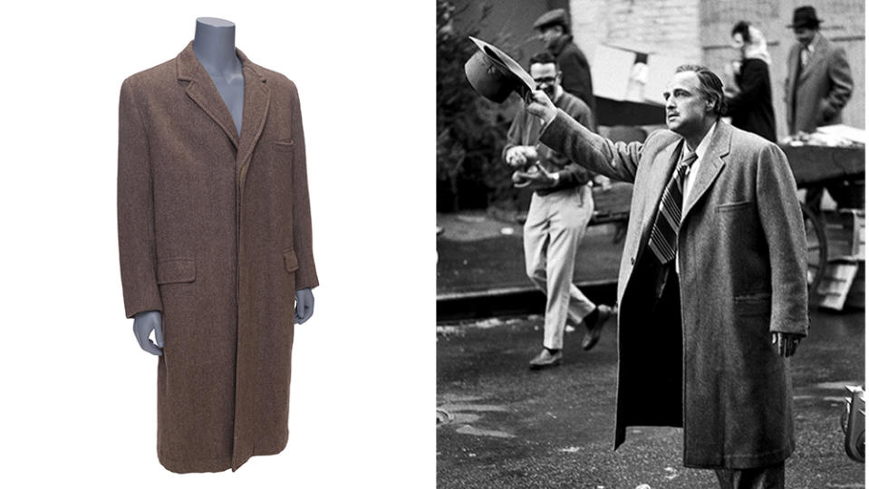 Don Vito Corleone's (Marlon Brando) coat in The Godfather, part of the Propsale auction