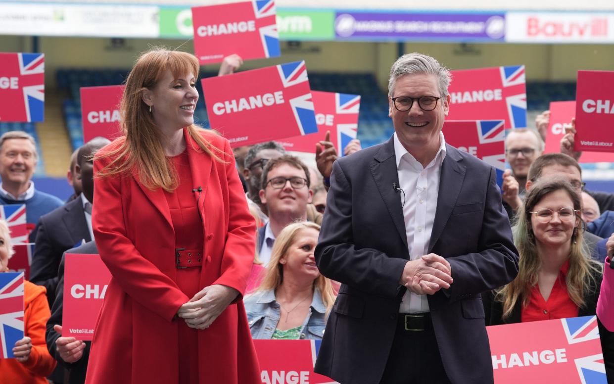 Sir Keir Starmer and Angela Rayner launch Labour's election campaign in Gillingham this morning