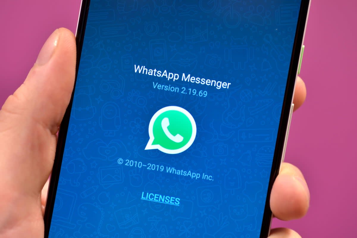 WhatsApp is said to be developing a new feature that lets you share files with people nearby over Wi-Fi. (PA) (PA Archive)