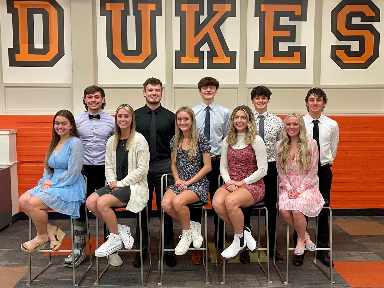 Candidates for king and queen of Marlington High School's prom are, from left, Catarina Hagan, Cooper Scarlott, Kylie Tolerton, Sam Dine, Kenna McElroy, Ben Yoder, Rylin Pauli, Lance Beachy, Mykah Kackley and Noah Graham.