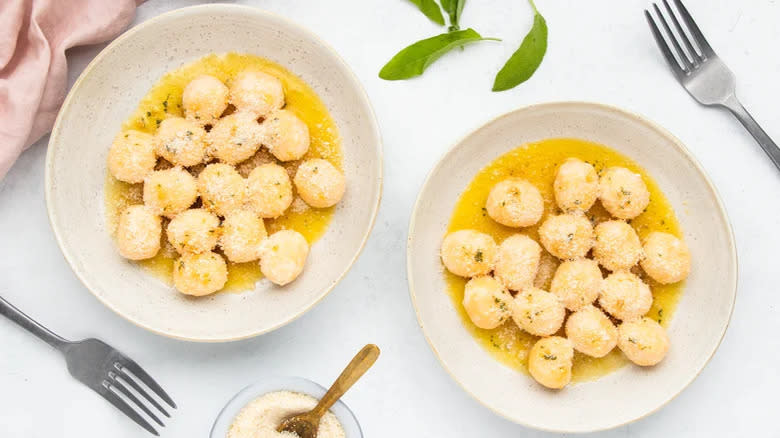 Ricotta Gnudi With Sage and Garlic Butter