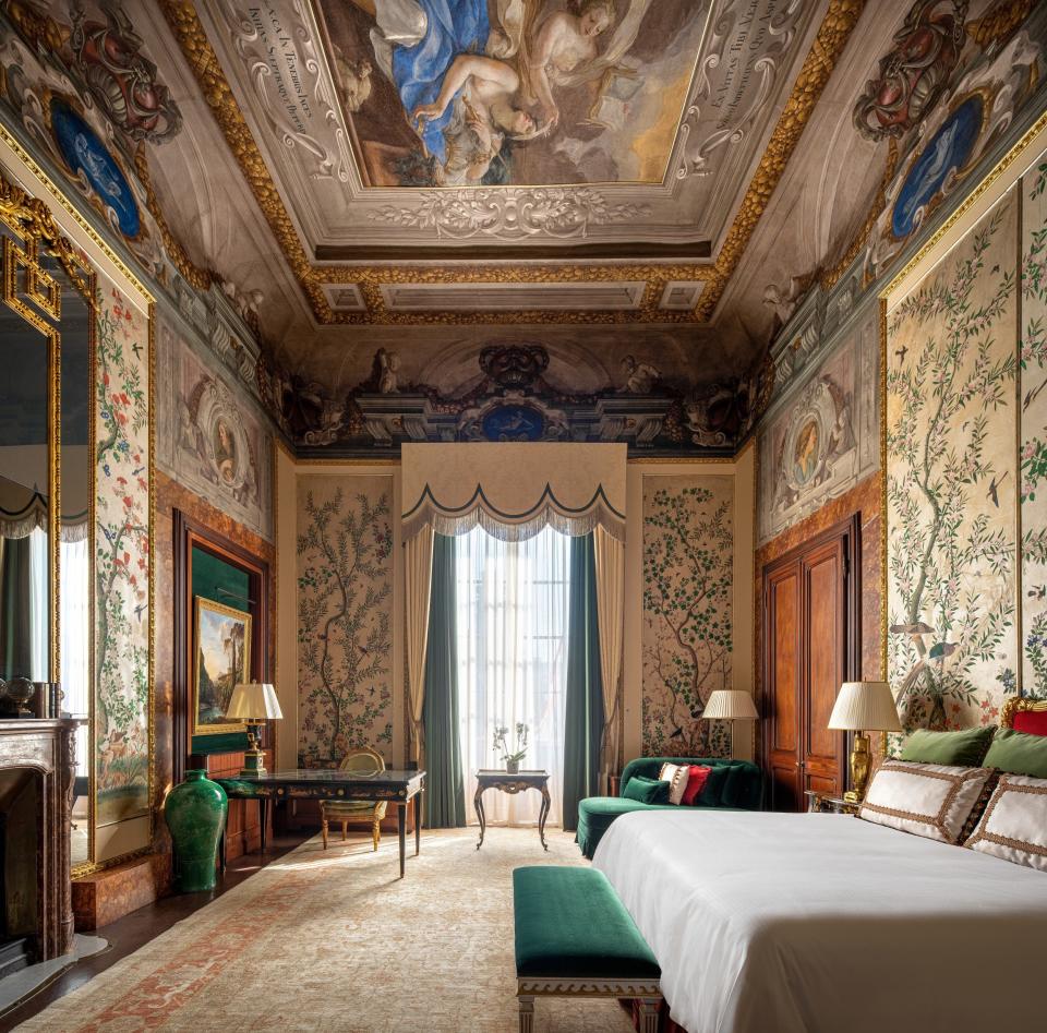 A room at the Four Seasons Hotel Florence, where Madeleine spent the first days of her trip