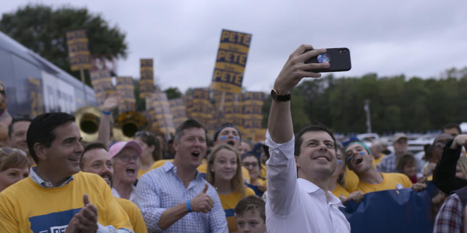 Pete Buttigieg's presidential campaigned is chronicled in the new documentary Mayor Pete (Photo: Courtesy of Amazon Studios)