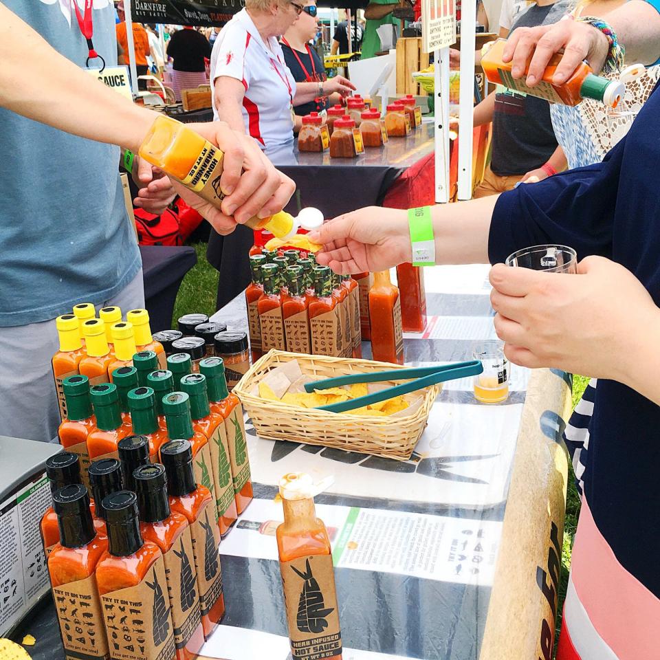 Spicy sauces and salsas, and a variety of flaming foods will heat up Genoa Park, where the Columbus Fiery Foods Festival will take place on Saturday and Sunday.