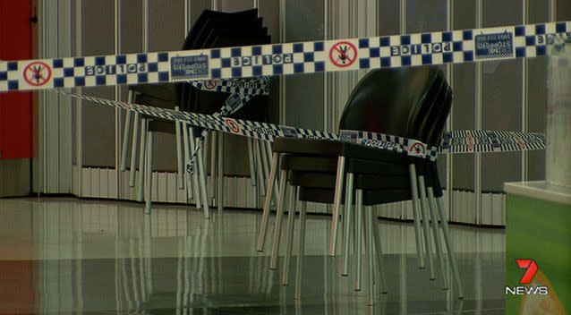 Police said the victim climbed an escalator to get help. Photo: 7 News