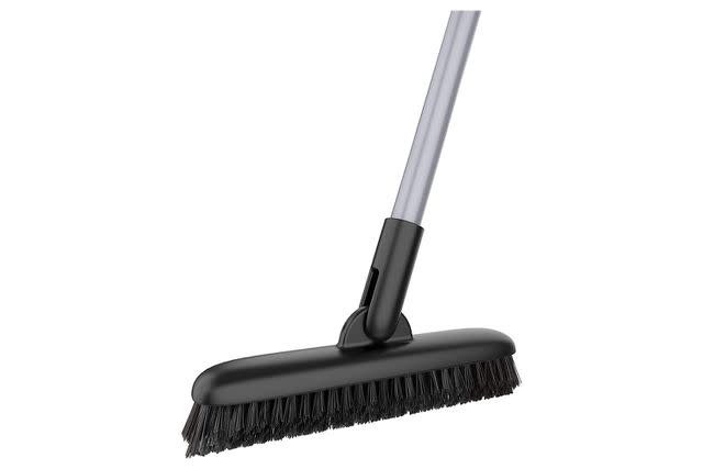 Smart Design All-Purpose Scrub Brush - Contoured Easy Grip Non-Slip Handle - Tough Bristles - Odor Resistant - Dishwasher Safe - Cleaning Pots, Pans