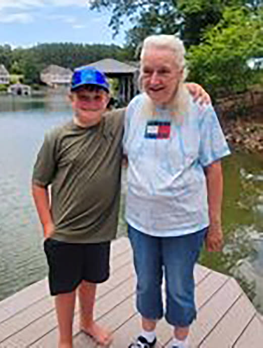 Betty Yates visited Smith Mountain Lake to fish with her grandson, Riley Dillon! Together they hooked a fish and created another memory together.