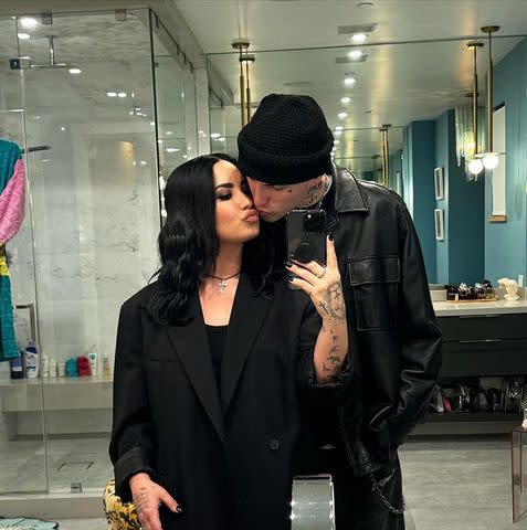 <p>Demi Lovato/Instagram</p> Demi Lovato and Jutes